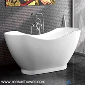 Eurooppa tyyli valkoinen akryyli vapaasti seisova kylpyamme liotus Spa MEC3159