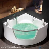 Kaksi 2 hengen Luxury Corner akryyli lasikuitu lasi kuuma myynti amme Hieronta Poreallas kylpyhuone poreamme halpa hinta