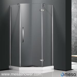 Corner Design Neo Angle Kehyksetön Suihkukaappi 1 saranoidulla ovella