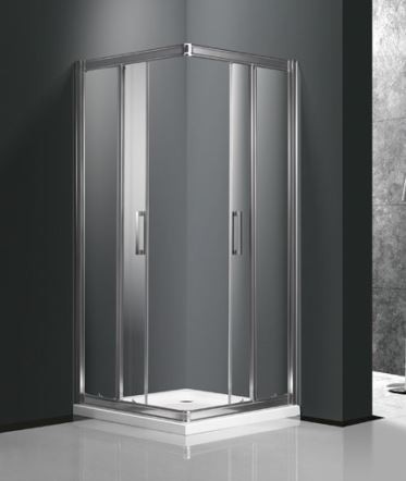 Square Corner Suorakulmainen edullinen Hintakehys Sliding Suihkukaappi myytävänä